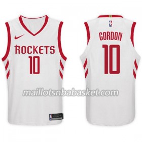 Maillot Homme Houston Rockets Eric Gordon 10 Nike 2017-18 Blanc Swingman